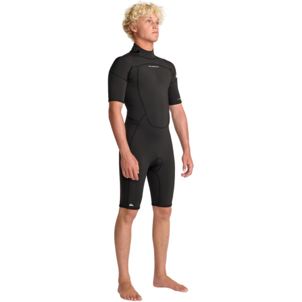 2026 Quiksilver Mens Prologue 2/2mm Back Zip Shorty Wetsuit 25AW253503 - Black